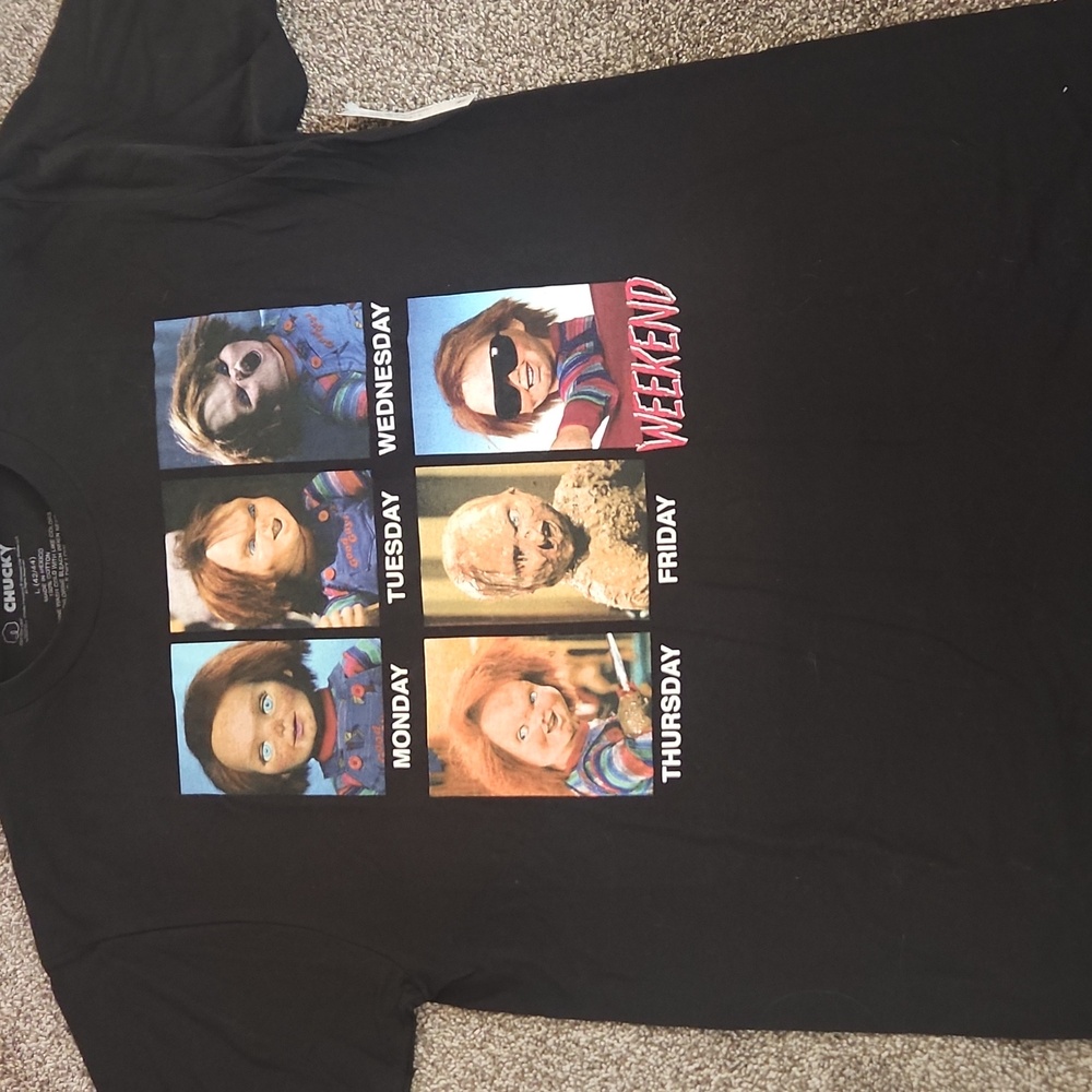 NWT Child's Play Chucky Short Sleeve Tee - Size Large